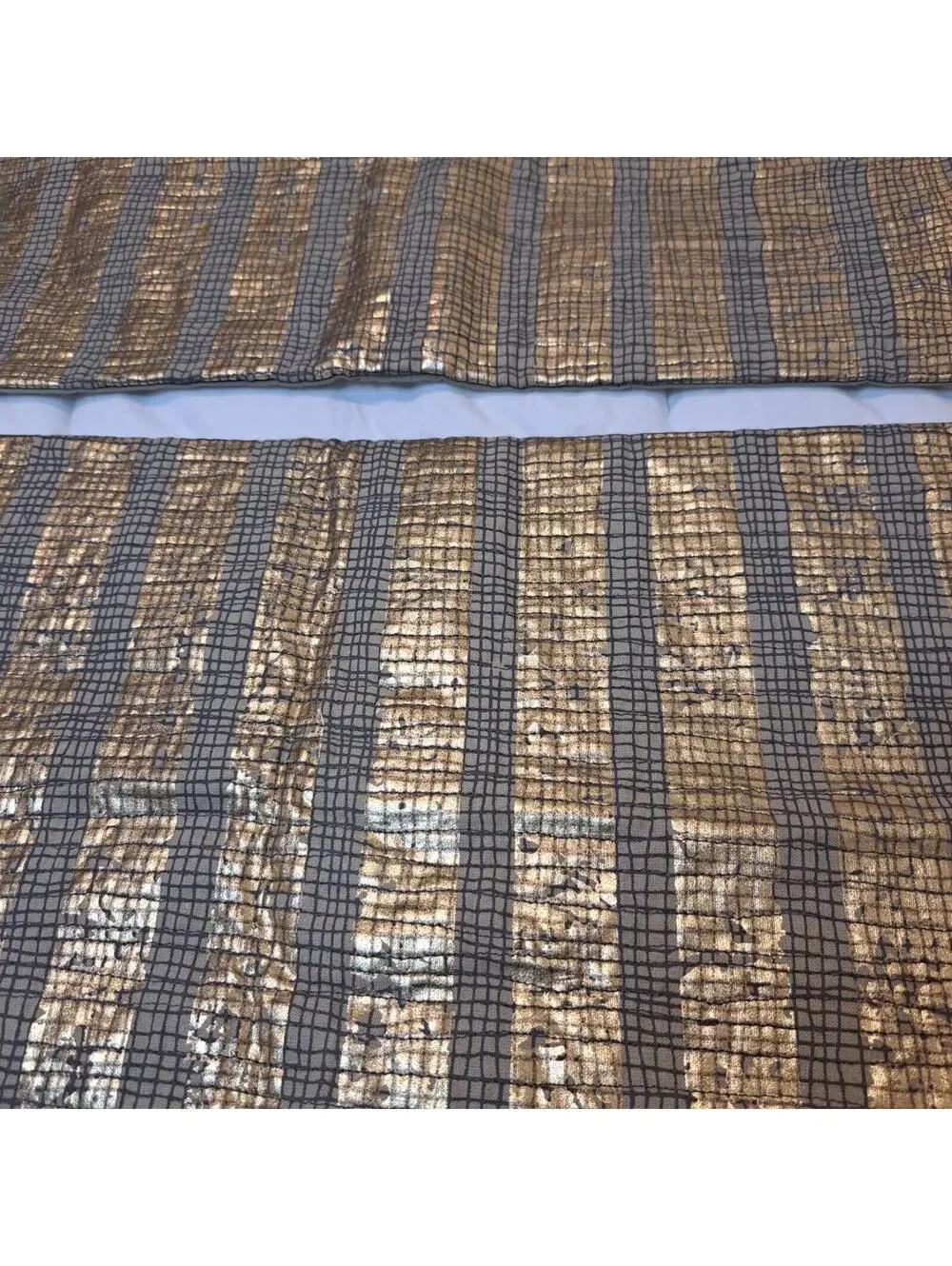 West Elm Tan And Gold Tone Pillow Case Lot Of 2 12×20 Rustic Chic Boho Decor